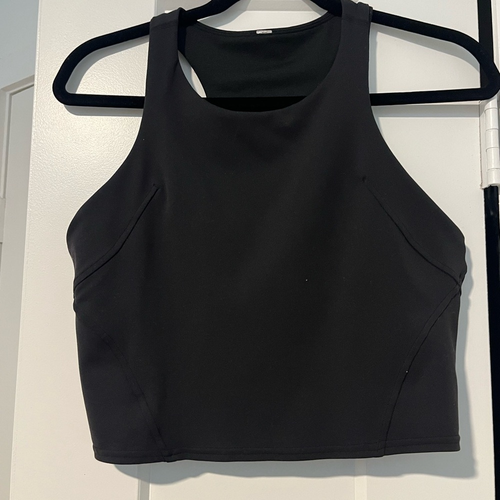Lululemon Athletica Black Racerback Crop Top